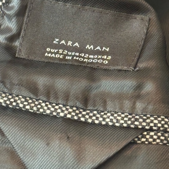 Zara Man Military Black & White Jacket - Picture 5 of 6